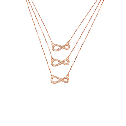 Tri-infinity necklace