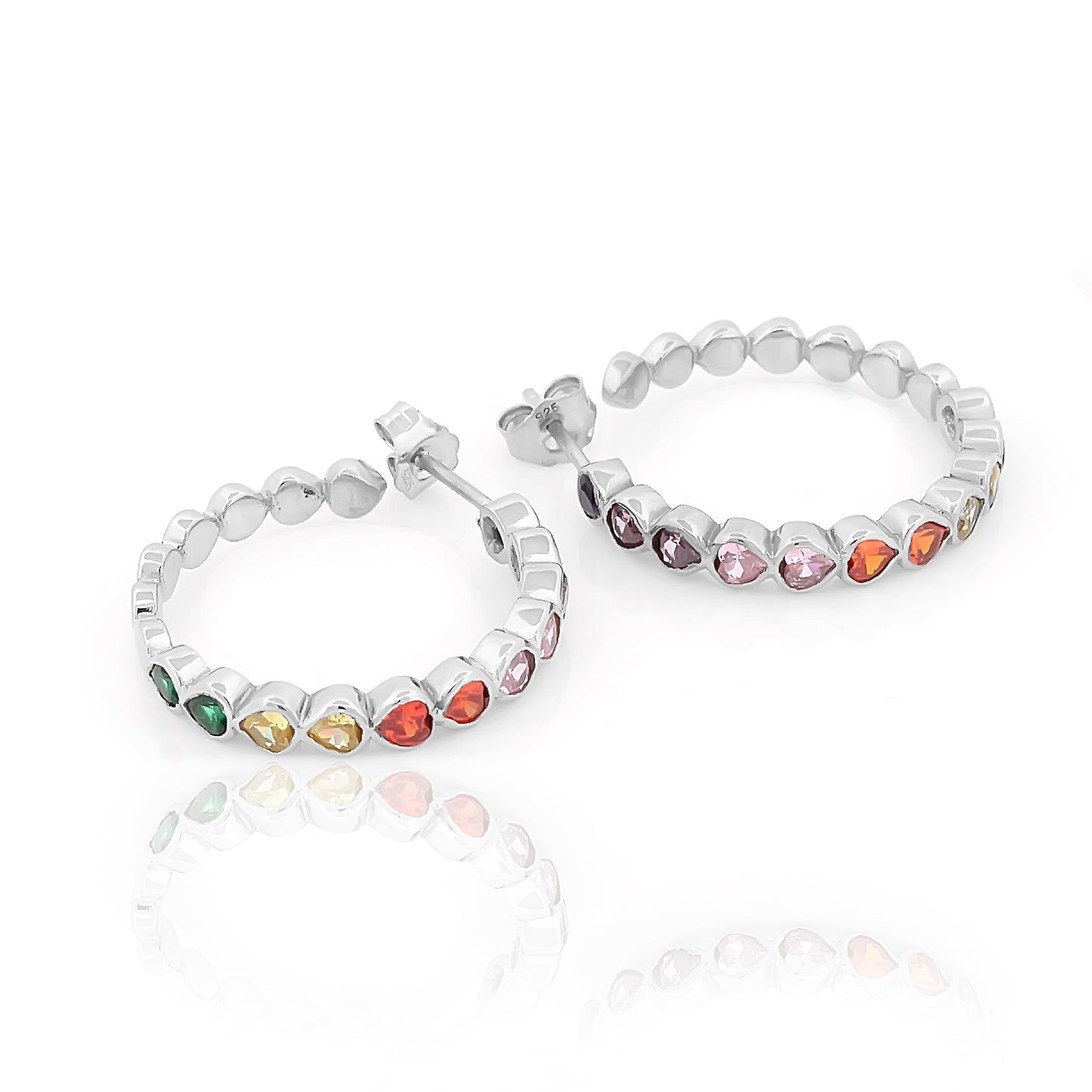 Gemstone Harmony Hoops