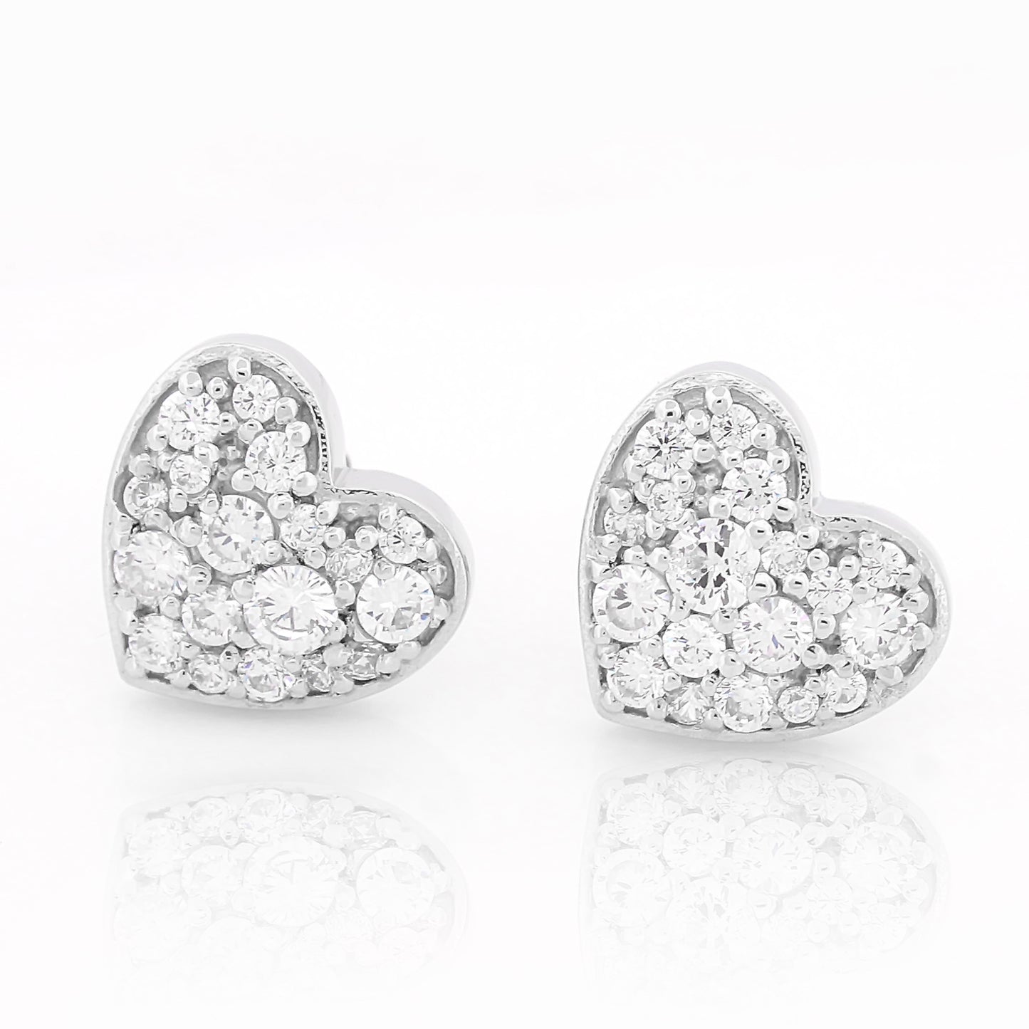 Enamored Heart Studs