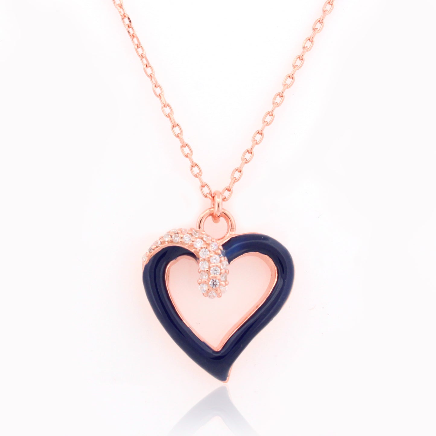 Sparkling Love Swathe Necklace