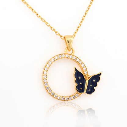 Starlit Navy Flutter Pendant