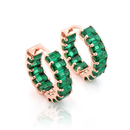 Emerald Orbit Earrings