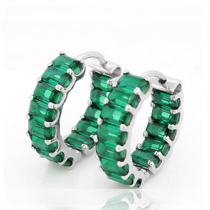 Emerald Orbit Earrings