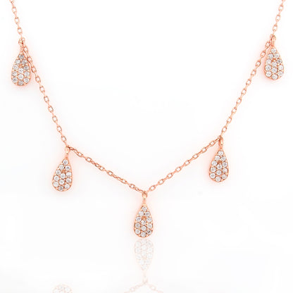 Luxe Crystal Droplet Chain