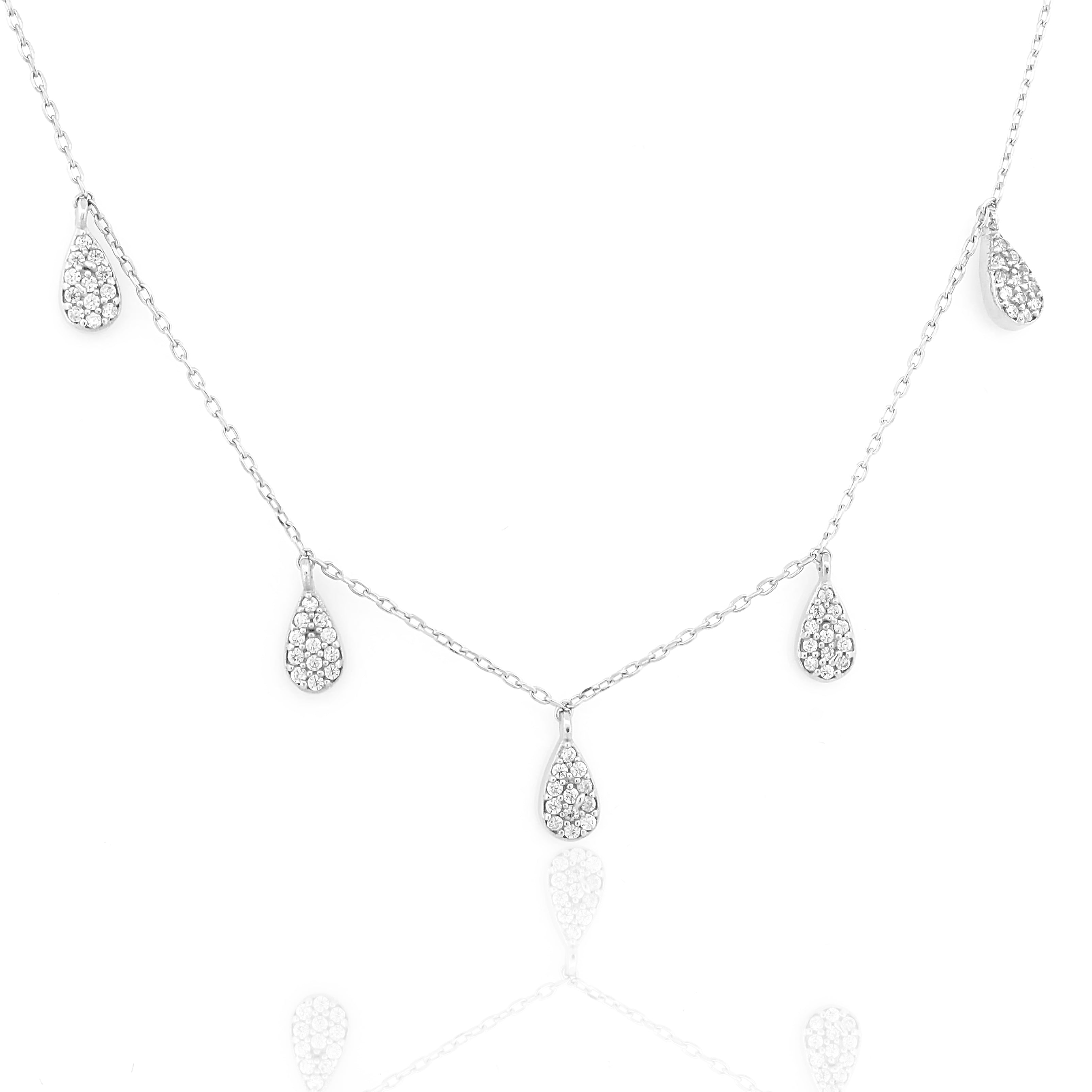 Luxe Crystal Droplet Chain