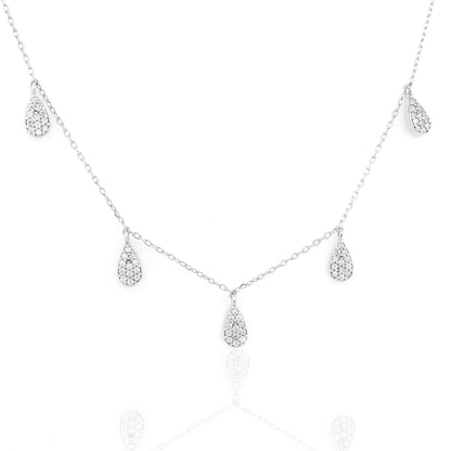 Luxe Crystal Droplet Chain