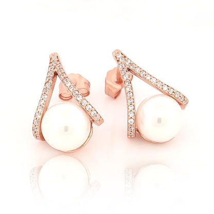 Pinnacle Pearl Earrings