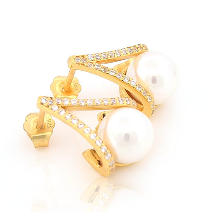 Pinnacle Pearl Earrings