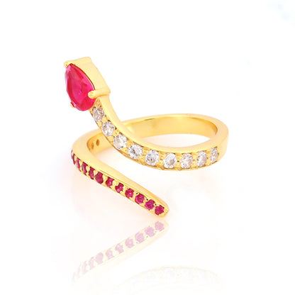 Fuchsia Flare Ring