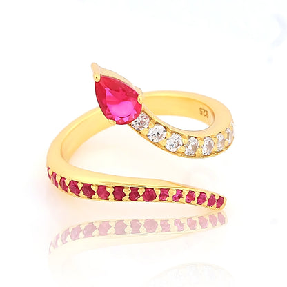 Fuchsia Flare Ring