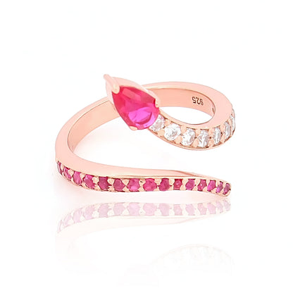 Fuchsia Flare Ring